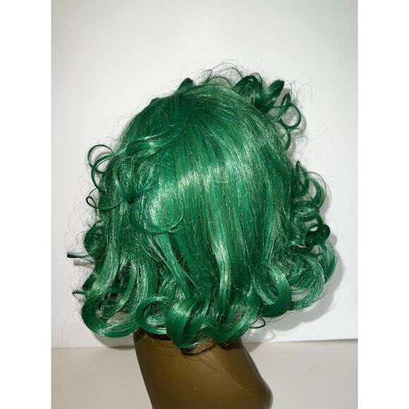 Oompa Loompa Green Curly Wig Unisex Chocolate Factory Worker Costume Halloween - Picture 7 of 13